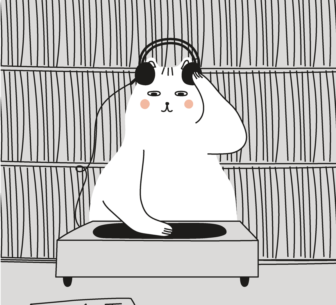 Disco Cat greeting card