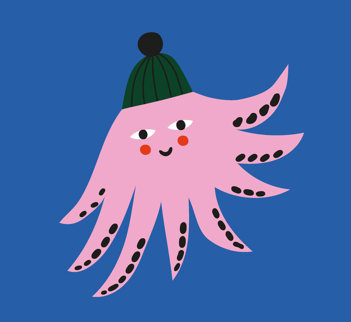 Smiling octopus